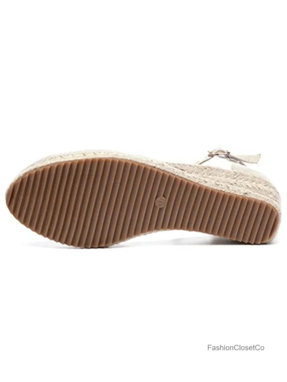 Canvas Espadrille Wedge Sandals with Adjustable Buckle Ankle Strap